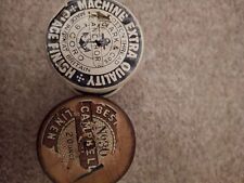 Vintage Clark & Co Glace finish thread 18 2 ounce & 2ounce brown Campbell thread