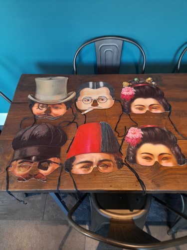 Victorian various masks - victorian,