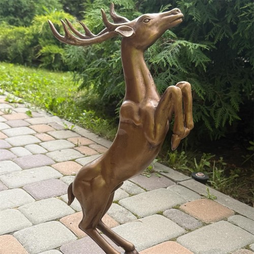 Bronze sculpture gazelle deer - gazelle,