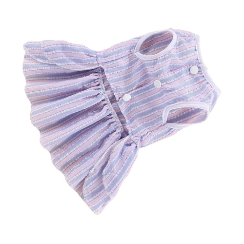 Puppy dog striped dress - puppy,