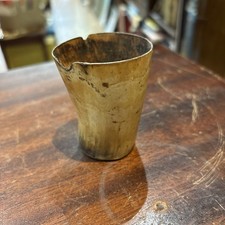 19th Century Victorian Antique Horn Cup Beaker