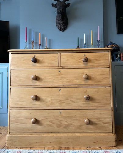 Large antique victorian pine - large,