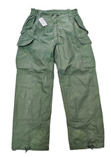 Canadian Army Vintage OD Green Heavy Lined Winter Combat Trousers 34W 31L #11