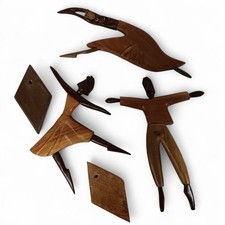 Vintage Teak Wooden Sculptures