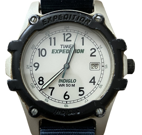 Timex expedition indiglo white - timex,