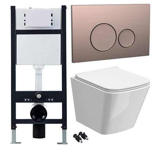 Rimless wall hung toilet pan - rimless,