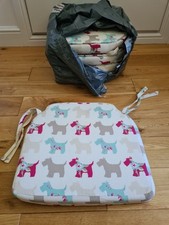 4-Pack Soft Chair Pads Garden, Kitchen, Dining Seat Cushions, 40x42cm