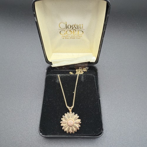 Clogau gold sunflower - gold, pendant