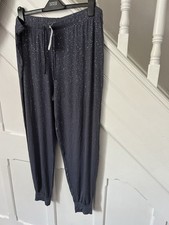 BNWT MARKS & SPENCER SLEEP WELL PYJAMA BOTTOMS SIZE 20 REG SLATE MIX SPARKLE