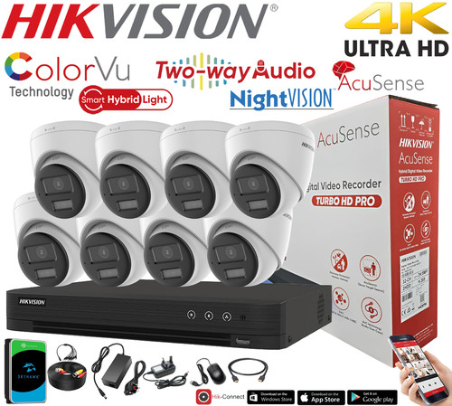 8mp hikvision way - 4k, 2-way