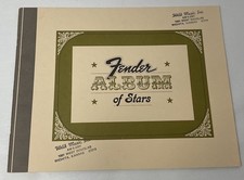 FENDER 1960's ALBUM OF STARS PROMO BOOK GUITAR & AMP PHOTOS! Rare!