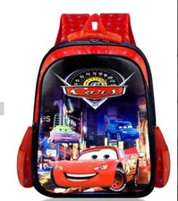 Cars School Bag for Boys Girls Light Weight Lighting McQueen Backpack UK