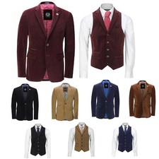 Mens Soft Corduroy Blazer Coat