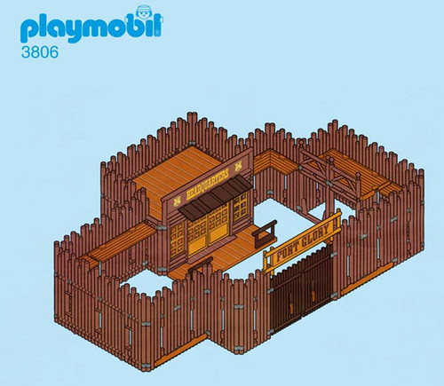 Parts playmobil western fort - parts,