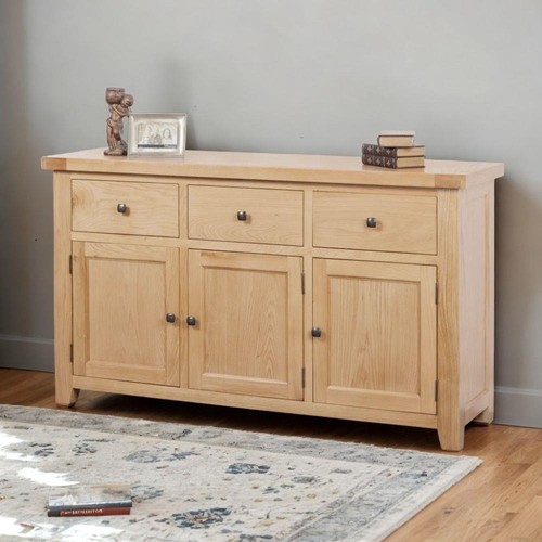 Solid oak large - solid, sideboard