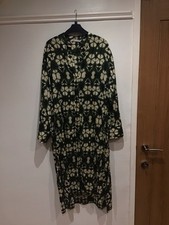 ZARA LONG GREEN FLORAL DRESS