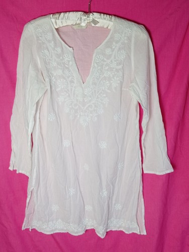 100 cotton embroidered - m&s,