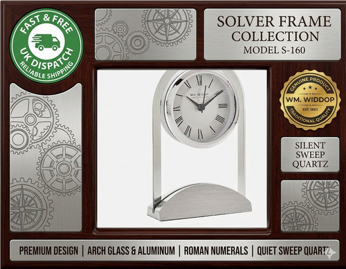 Modern glass mantel - mantel, clock