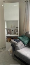  White 4 Tier Wooden Cupboard
