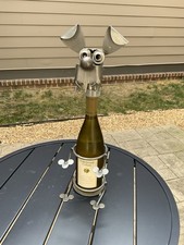 Metal Dog Wine Bottle Holder