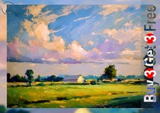 Country Farm Landscape 5"x7"