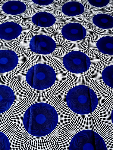 New blue african print - african,