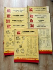 Shell X-100 Sunbeam/Sunbeam Talbot Lubrication charts (X9)