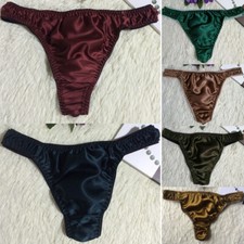 Men Satin Silk Briefs Lingerie