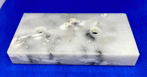 White marble trophy base - , 5"