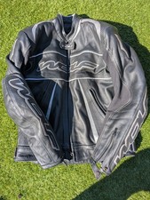 WOLF Leather Jacket. Barely Worn 