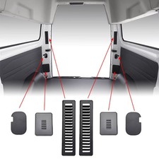 For Black Transit Custom Van C Pillar Rear Light Access Covers Camper Conversion