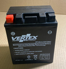 My Moto Parts Vertex Sealed AGM Motorcycle/Powersport Battery,  12V, 12Ah