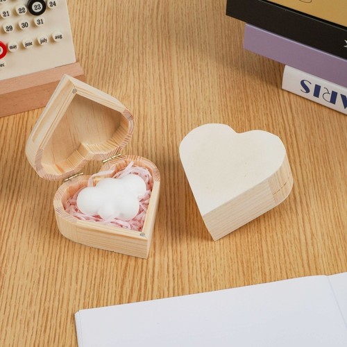 Heart shaped wooden jewelry - heart,