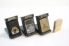 Zippo Pocket Lighter Tobacciana Collectables Good Spark Inc Boxed and Brass
