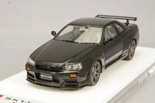 Make Up EM462E 1/43 NISSAN SKYLINE GT-R BNR34 V-spec 1999 Black Model EIDOLON