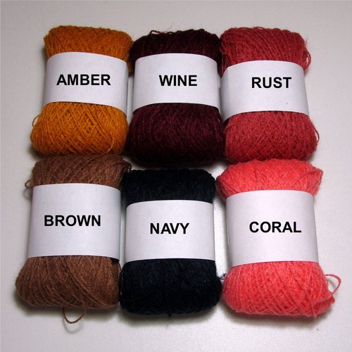 Balls 2ply wool yarn - 6x,