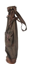 Antique Pipe Golf Bag Prop Case Canvas and leather display rare