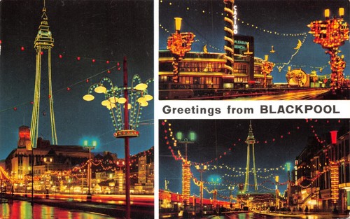 Old topographical postcard - old,