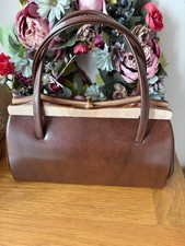 Vintage 1960s brown leather - brown,