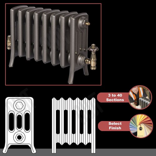 Cast iron radiators column - cast, 4