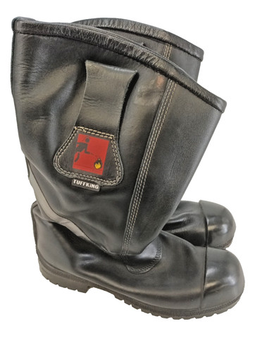 Tuffking black leather boots - tuffking,