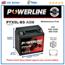 PTX5L-BS Replaces YTX5L-BS