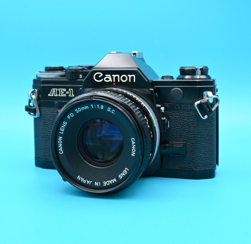 Canon black 35mm slr film - black,