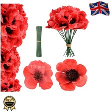 120 Silk Poppies Set -