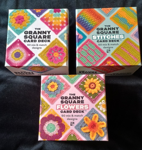 Granny square card decks - square,