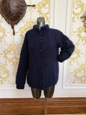 Vintage 1980s Mohair Navy Blue