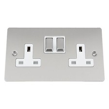 13 Amp Wall Plug Socket Double