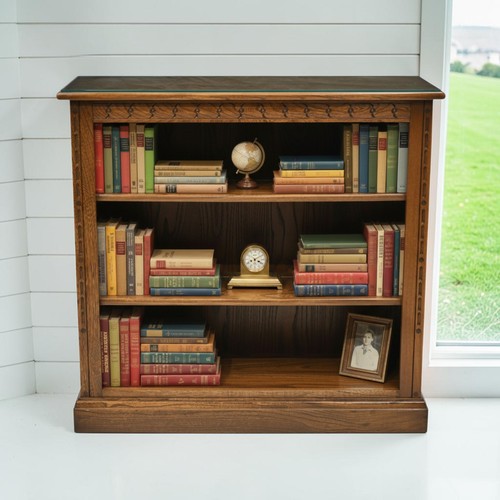 Ercol low wide - low, bookcase