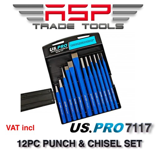 Pro 12pc punch chisel set - 12pc, &