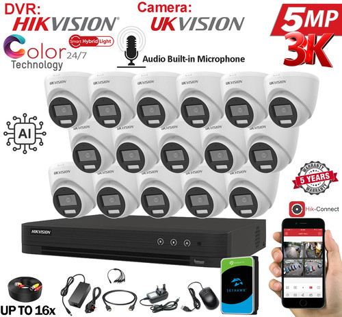 Hikvision dvr 5mp cctv - dvr, full